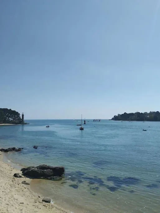 Jardin, Plage Et Commerce A 200M Bénodet 0*,